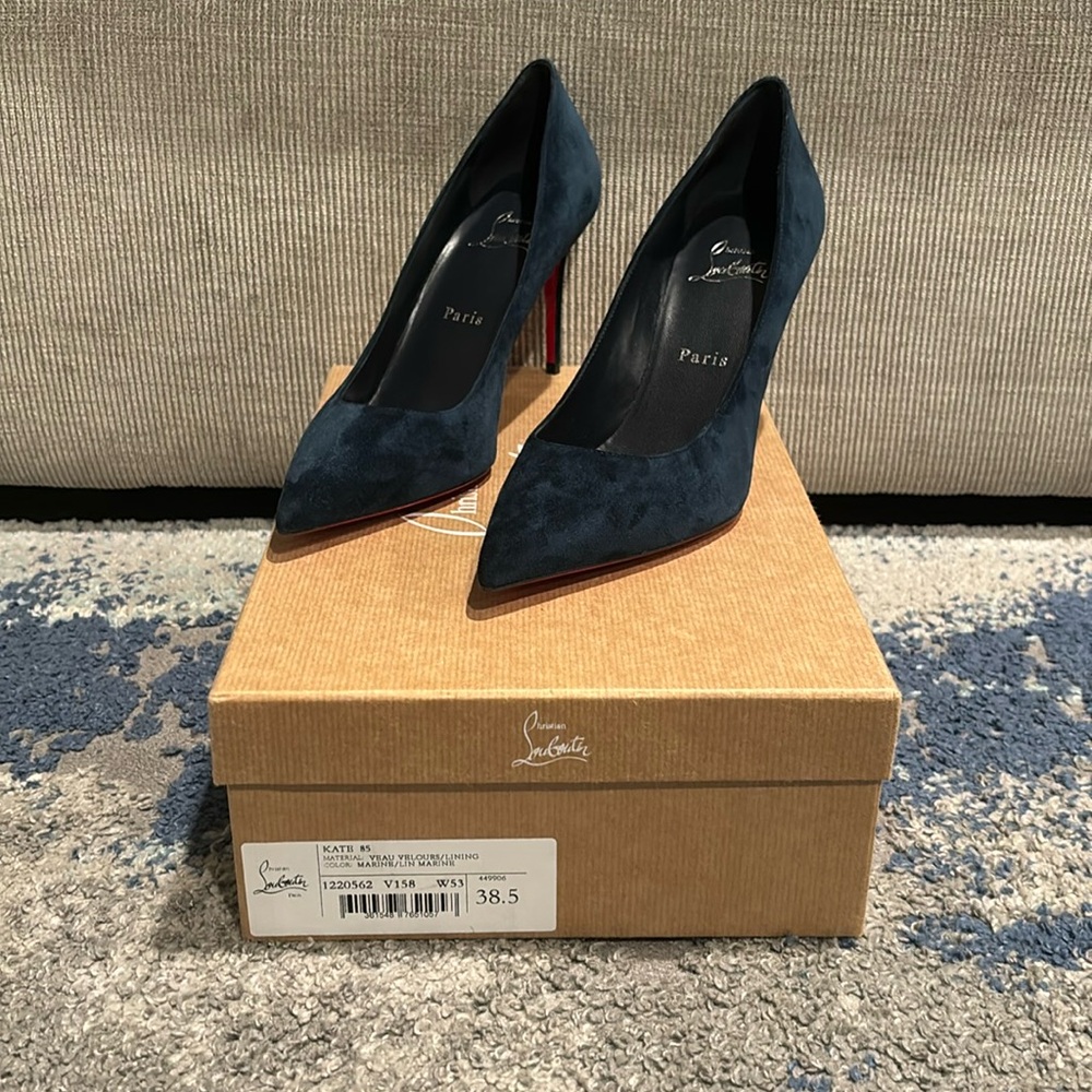 Christian Louboutin Iriza 85 mm Pumps - Veau velours - Zaffiro - Women